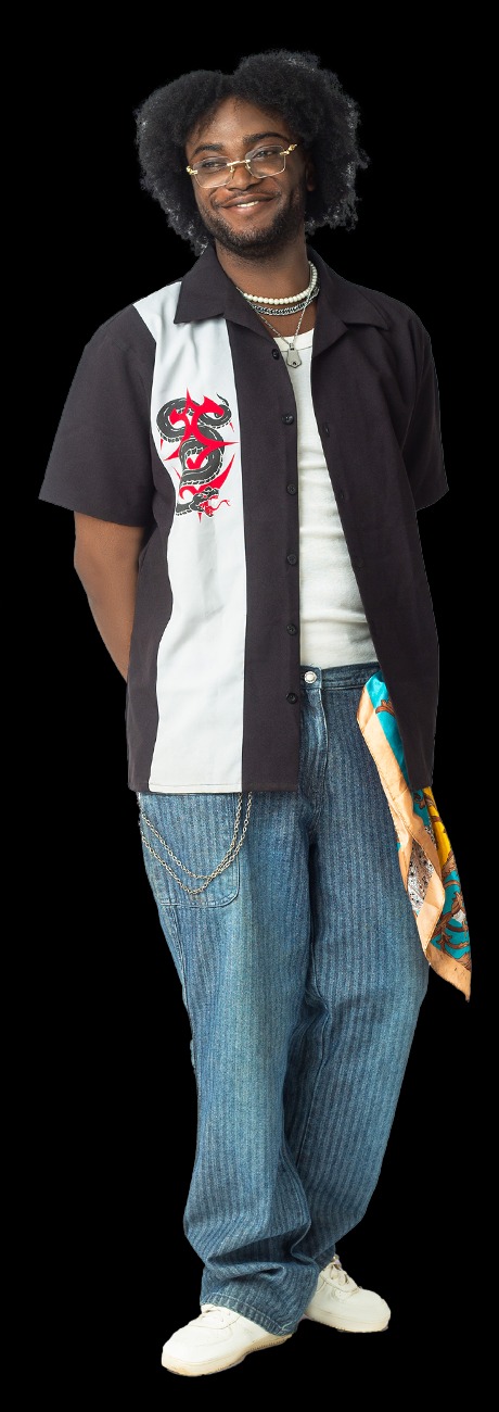 Full-length portrait of Collins Kemevor